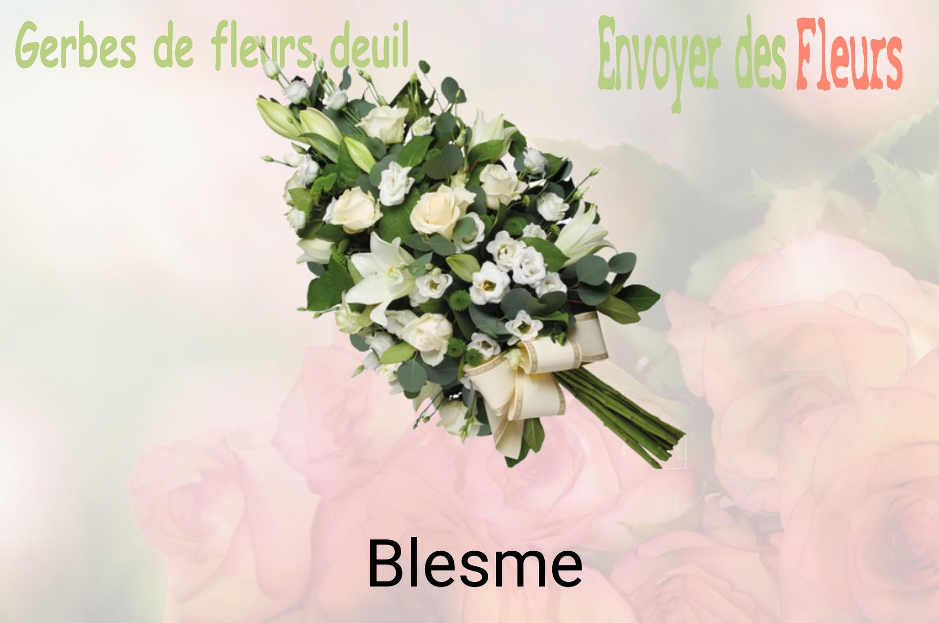Gerbe de fleurs de deuil livrée à Blesme
